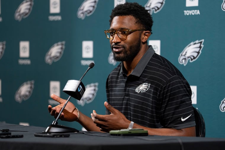 Jonathan Greenard, acquired in a trade with the Minnesota Vikings during the draft, appears ready to make a major impact in Philly.