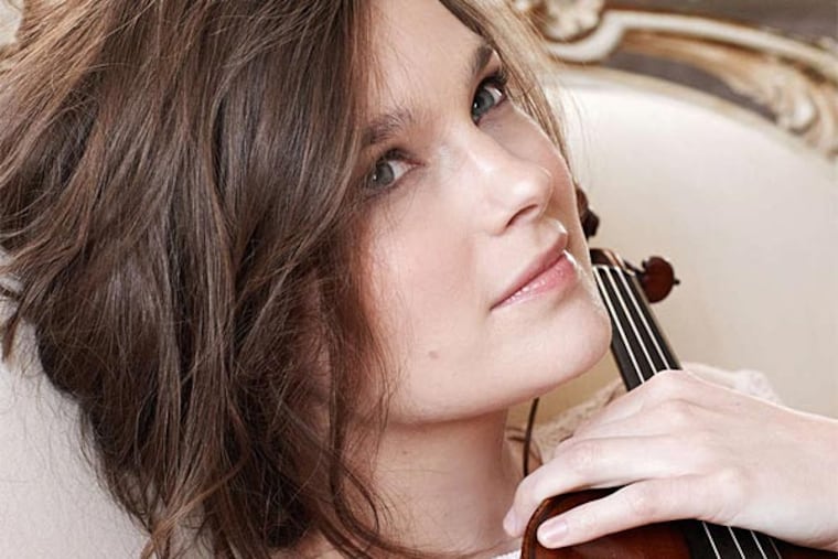 Janine Jansen soloed in Britten's strange and beautiful "Violin Concerto," a specialty.