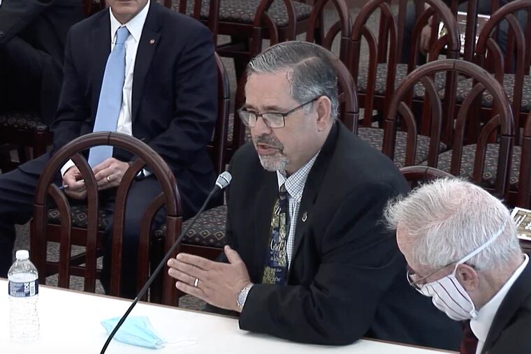 Sen. Cris Dush (middle) said he finds it "rather astonishing that the more capabilities we have with computers to process stuff quickly, everything becomes so much more complex."