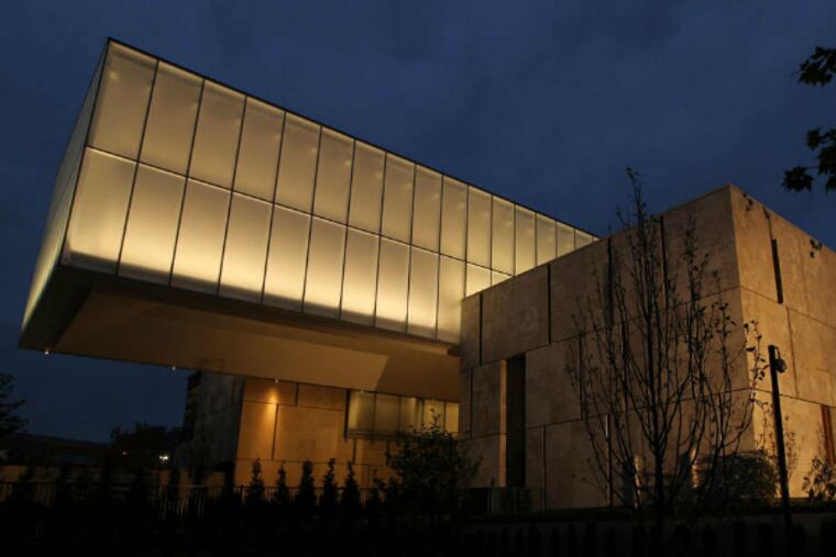 Sleek main building of the Barnes Foundation is attached to the galleries where Barnes' collection hangs.