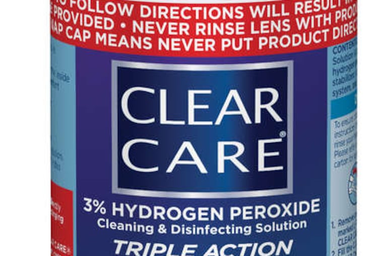 The Clear Care label now has many warnings (in red), but people continue to mistake it for saline.