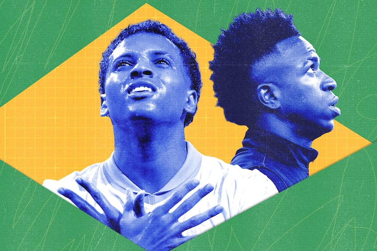 Rodrygo (left) and Vinícius Jr. are two of Brazil's biggest stars.