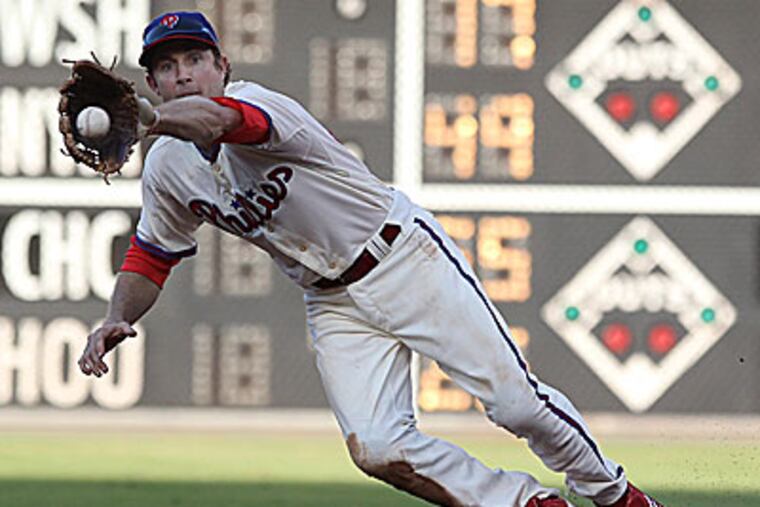 The Phillies plan for 2013 could involve Chase Utley playing third base. (Michael Bryant/Staff Photographer)