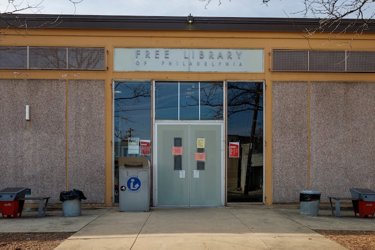 Exterior of Cecil B. Moore Library on Cecil B. Moore Avenue n Philadelphia, Wednesday, March 12, 2025.