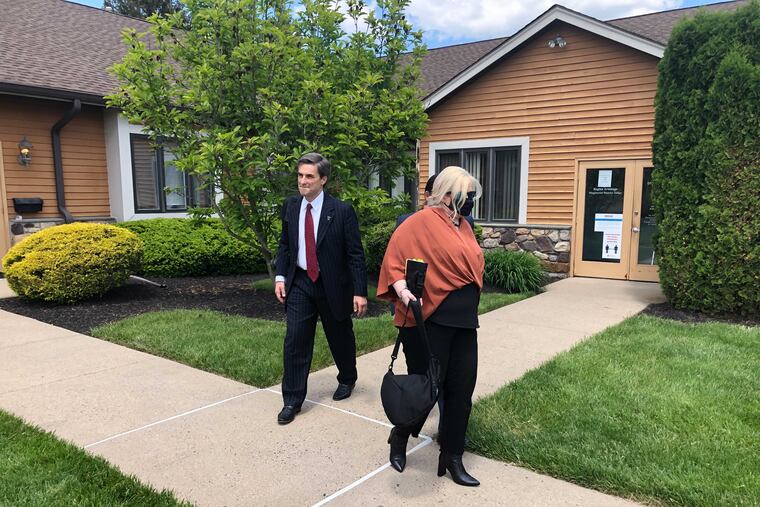 Rafaella Spone (right) will face a Bucks County judge on three counts of cyber harassment of a child and one count of harassment.