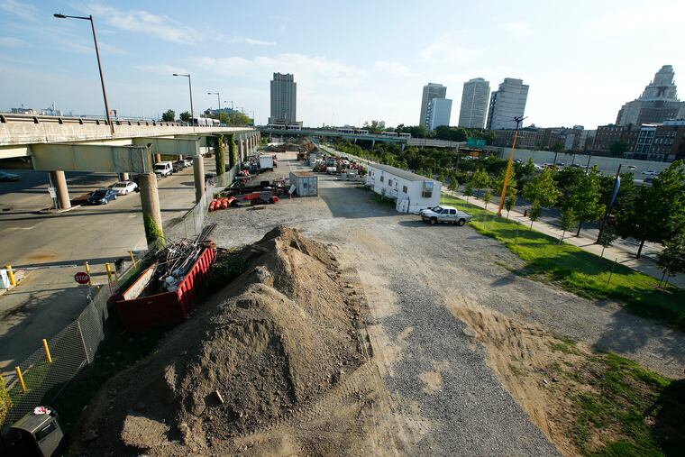 The northern end of Penn's Landing at Market Street. A developer for the site and another section to the south could be named this week.