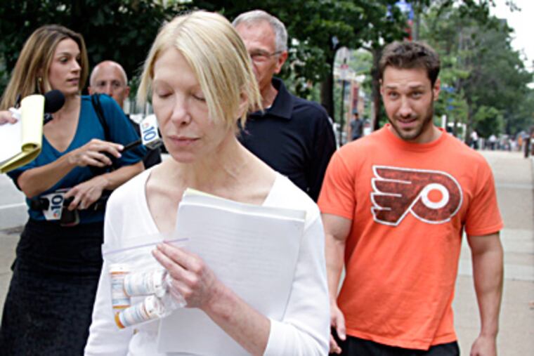 Joanna Mastronardo, husband Joseph "Joe Vito" Mastronardo, and son Joseph F. "Joey" Mastronardo. ELIZABETH ROBERTSON / Staff Photographer