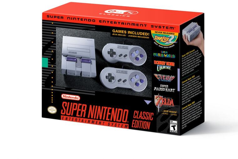 The Super Nintendo Entertainment System Classic Edition, follows last year’s NES Classic. The SNES includes 21 games including the unreleased “Star Fox 2.”