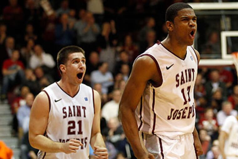 Phil Martelli is trying to age his Saint Joseph's team in a hurry, and it hasn't always been easy. (Yong Kim/Staff Photographer)