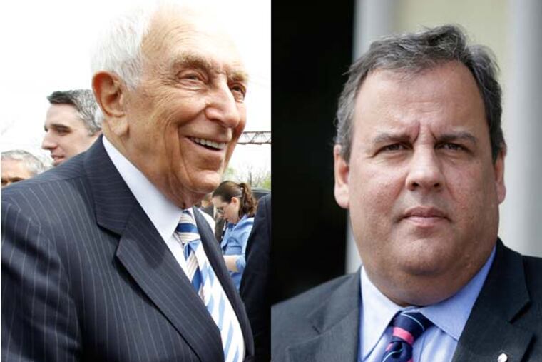 Frank Lautenberg and Chris Christie