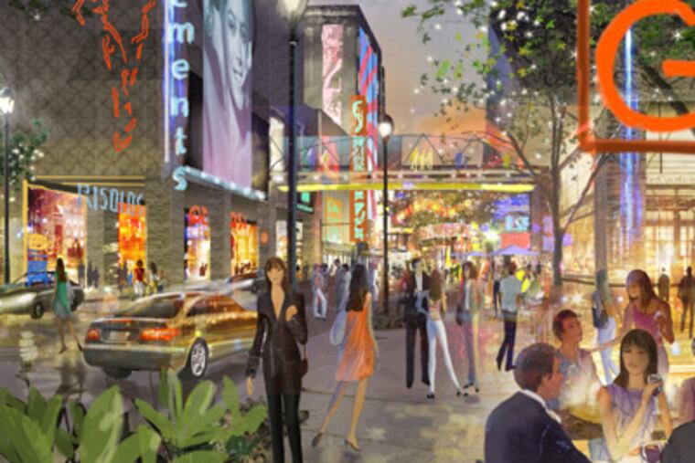 A tourism district as imagined in a master plan for the Inlet, the Boardwalk, Gardiner's Basin, and Atlantic and Pacific Aves.