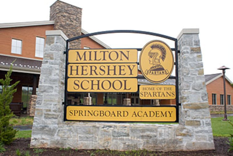 High in concept but thin on outcomes, Springboard Academy was conceived to reduce attrition at the Milton Hershey School. (ED HILLE / Staff Photographer)