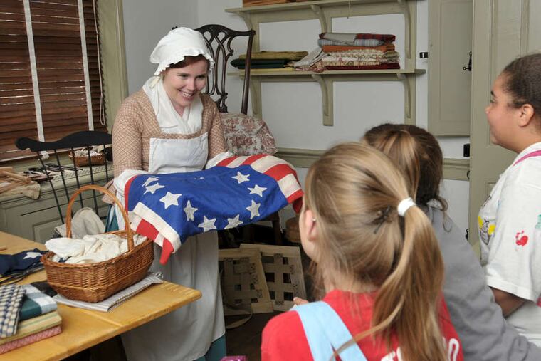 "Betsy Ross" and other historic characters will be greeting visitors.