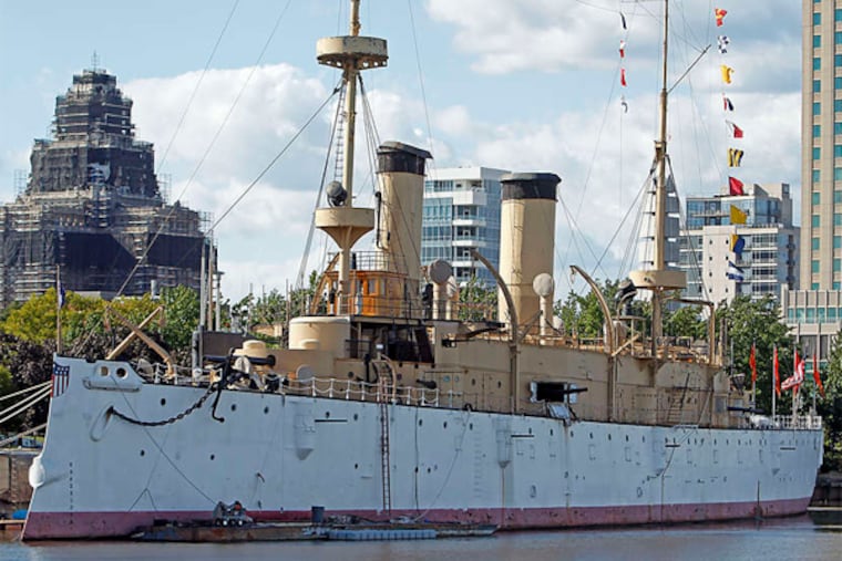 The USS Olympia at the Independence Seaport Museum.