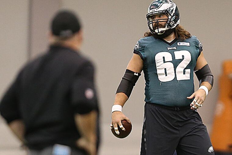 Eagles center Jason Kelce. (David Maialetti/Staff Photographer)