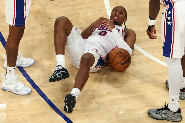 Sixers guard Tyrese Maxey scored 26 points but went cold in the second half of his team's 108-102 loss.