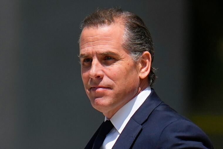 President Joe Biden's son, Hunter Biden, leaves after a court appearance in July in Wilmington, Del.