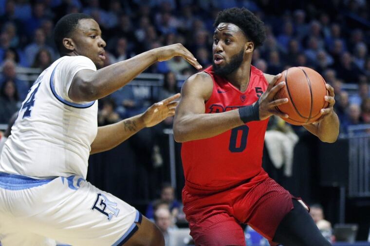 Dayton's Josh Cunningham (0) leads the Atlantic Ten in field-goal percentage.