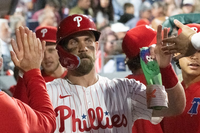Bryce Harper's Phillies are on pace for 91 wins this season.