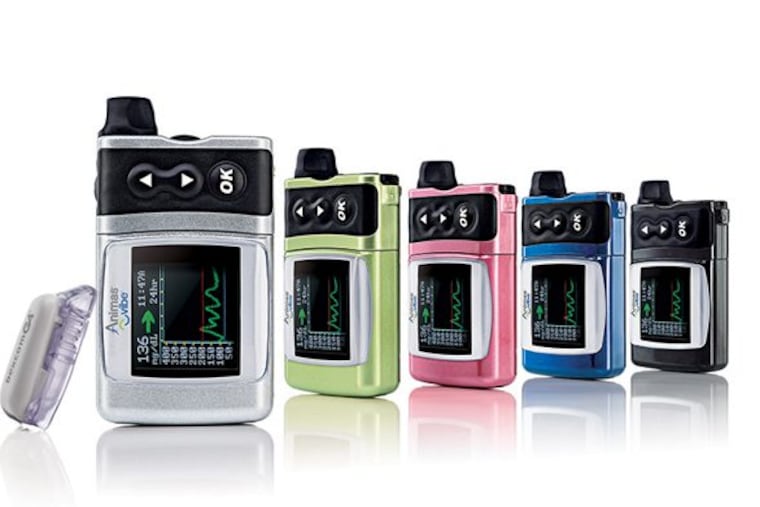 The Animas Vibe insulin pump, manufactured by Animas Corp., a diabetes-care unit that parent company Johnson & Johnson plans to close.