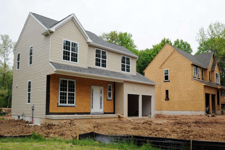 Opportunities for new-home construction are limited in Upper Dublin, with projects mostly infills. The house at left on Catherine Street sold for $474,900. CLEM MURRAY / Staff Photographer )