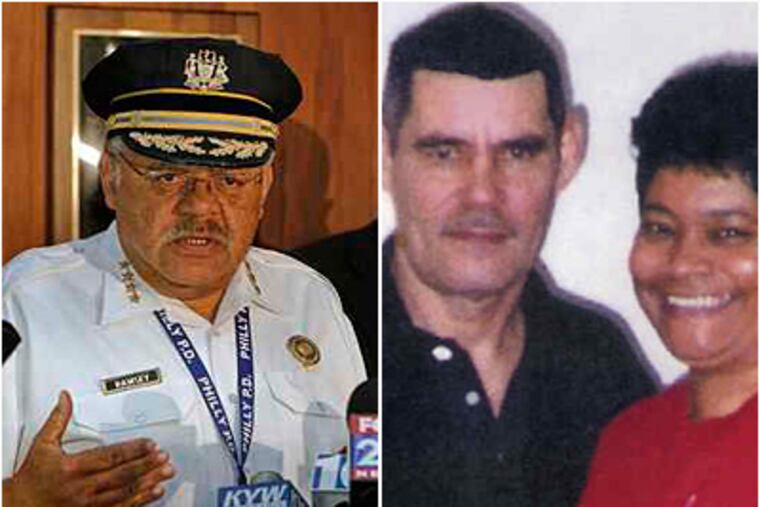 Police Commissioner Charles Ramsey has condemned the practice of officers who use their cell phones to snap crime-scene photos and then share them with others. A photo of Ferdinand Ramire Villaneuva (at right), after a grisly car crash in July 2008 was passed along.