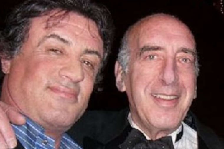 Sylvester Stallone and Harry Jay Katz at the premiere of “Rocky Balboa” at the Philadelphia Museum of Art.