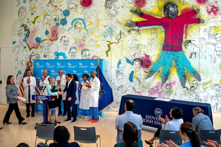 Gov. Josh Shapiro visited the Children’s Hospital of Philadelphia on Wednesday to sign an executive order designed to protect access to vaccines for Pennsylvanians.