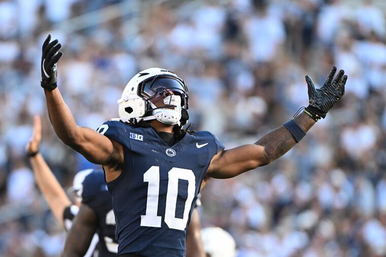 Penn State safety Dejuan Lane (10) and the Nittany Lions remain at No. 2 in the nation in the latest Associated Press poll released on Tuesday.