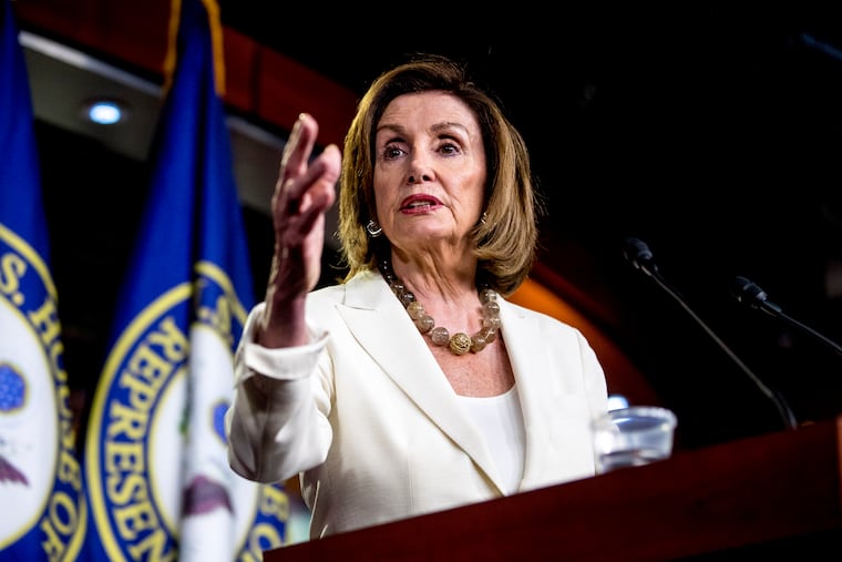 House Speaker Nancy Pelosi (D., Calif.) meets with reporters in Washington on Thursday.