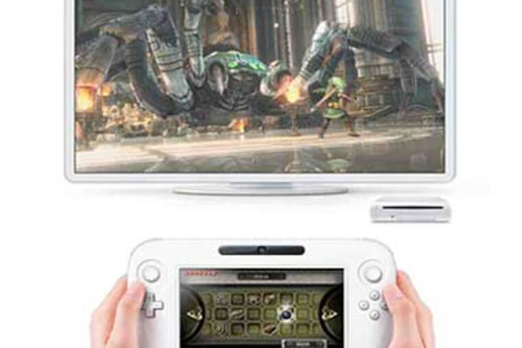 Nintendo's new console, Wii U, has a 6.2-inch screen.