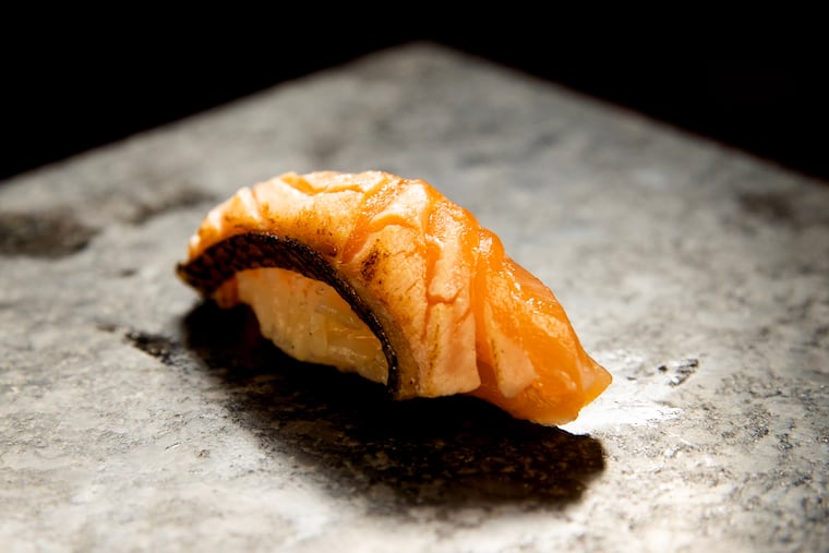 The sakura masu (cherry trout) is shown in Royal Sushi & Izakaya on May 31, 2024.