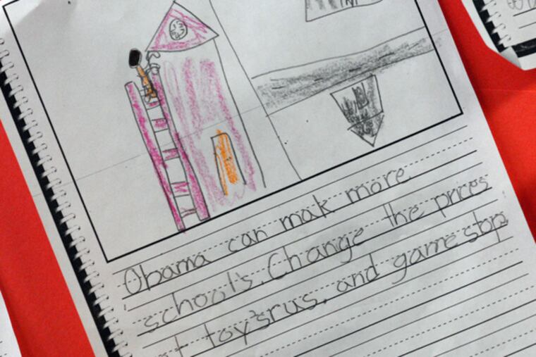 Presidential priorities: One Fitler student's wish list includes more schools and lower prices at toy and video-game stores.