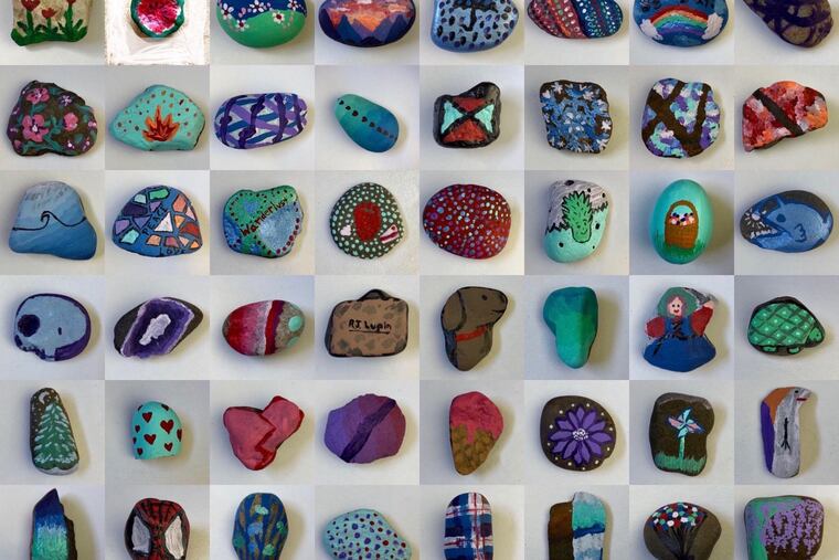 Haverford College student Alissa Vandenbark collected and painted a rock every day of quarantine through the end of the semester. Some days, she was inspired by the shape of the rock, some days by a color combination or the weather and others just by something she had seen that day or her mood. Now, her project will be part of Haverford's budding archive, chronicling the pandemic as it was experienced by staff and students.