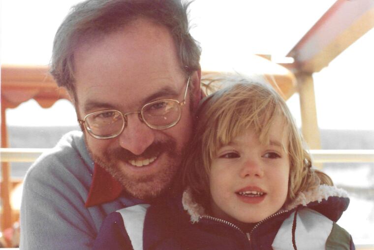Alison McCook with her father, Ned, who died from dementia this September in a nursing home, 40 years ago.