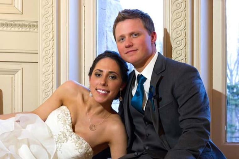 Newlyweds Rachael Taylor and John Edwards.