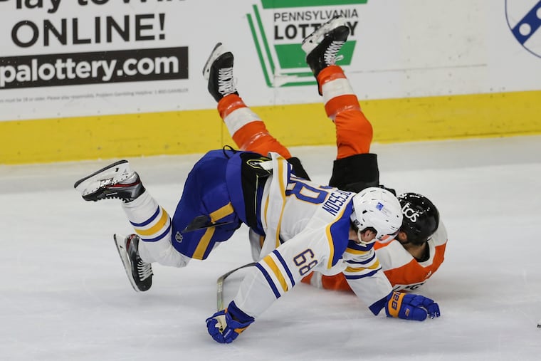 The Flyers start a five-game road trip in Buffalo on Saturday.