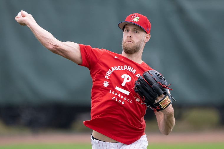Phillies pitcher Zack Wheeler has been encouraged by the progress he's made since his surgery to treat venous thoracic outlet syndrome, but he's taking his recovery day by day.