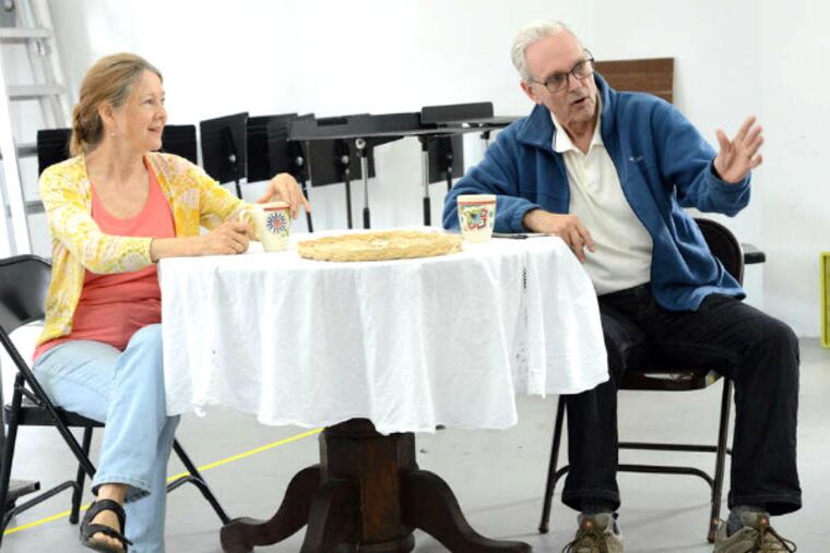 Married on stage and in real life: Mia Dillon and Keir Dullea play an aging couple in "On Golden Pond" at Bucks County Playhouse. (Mandee Kuenzle)
