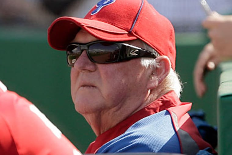 Charlie Manuel conceded that the Phillies' lengthening trainer's report has him nettled. (Yong Kim/Staff Photographer)