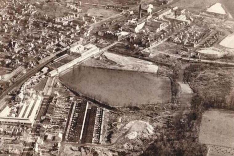On its Superfund website, the U.S. Environmental Protection Agency shows this aerial view from the 1930s of the former Keasbey and Mattison manufacturing facilities and waste disposal areas.
