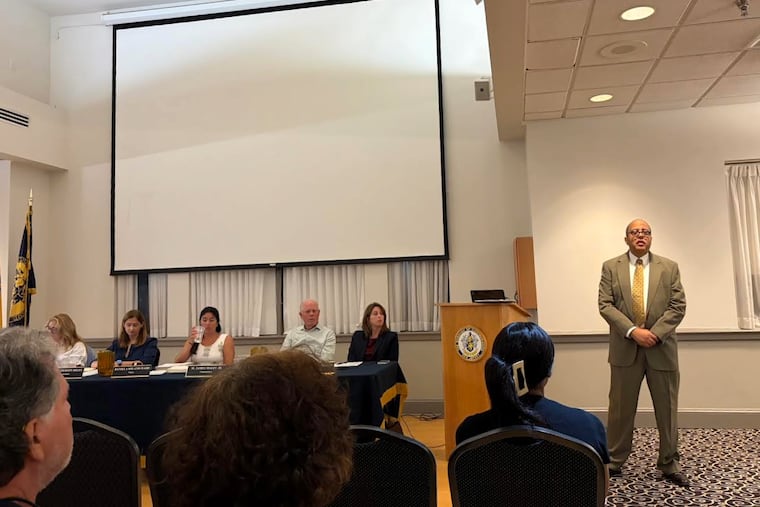 Charles Jennings of consulting firm Manitou answered questions for the public at a Collingswood commissioners meeting on Sept. 8 at the Collingswood Senior Community Center.