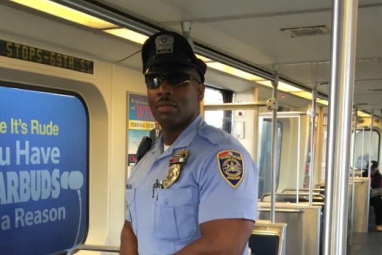 SEPTA Transit Police Officer Gary Miller was running on a Holmesburg street about 3 p.m. Sunday, May 22, 2016, when he was struck from behind by a hit-and-run driver. He is in serious condition at Aria Health’s Torresdale hospital.