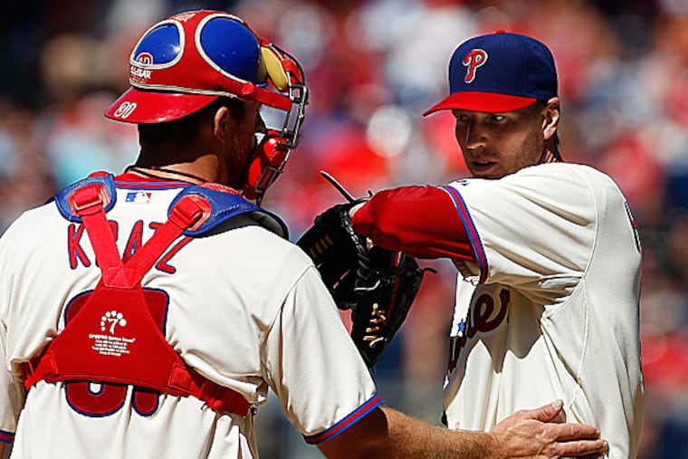 Phillies pitcher Roy Halladay. (David Maialetti/Staff Photographer)
