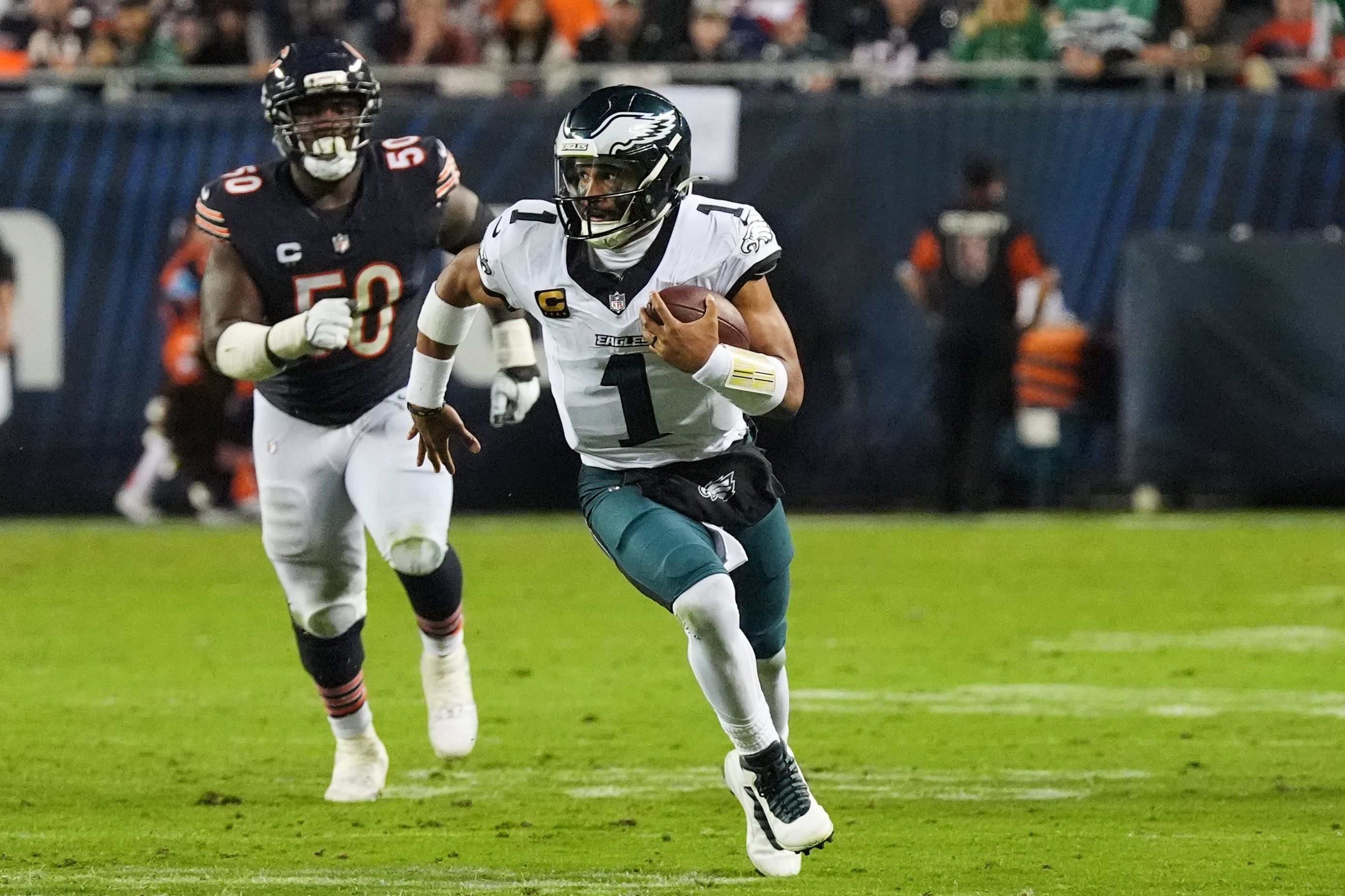 Jalen Hurts wants the Eagles to learn from their mistakes in a loss to the Bears