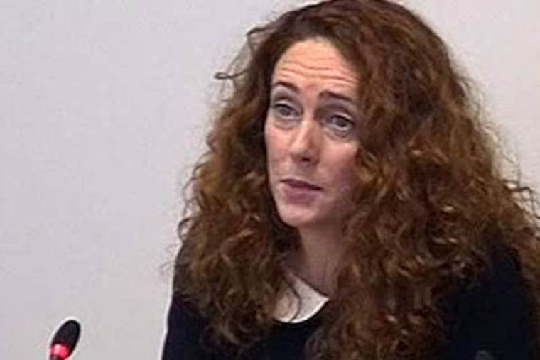 Rebekah Brooks testified Friday about her ties to some of the high-level officials in British government. Associated Press