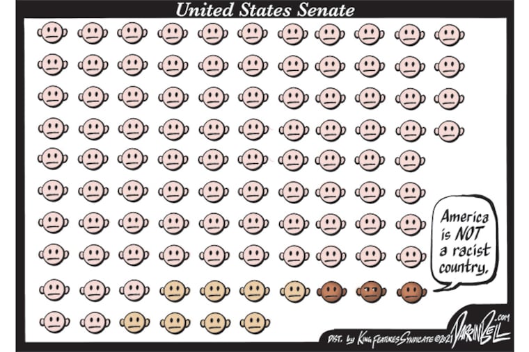 Cartoonist Darrin Bell felt compelled to respond to Tim Scott's Biden speech response.