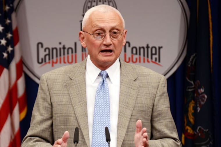 "You can’t believe a word that comes out of Donald Trump’s mouth," Republican Bucks County Commissioner Gene DiGirolamo said in a scathing letter Friday disavowing the president. Here he is pictured in the Pennsylvania Capitol while he was a GOP member of the state House in 2015.