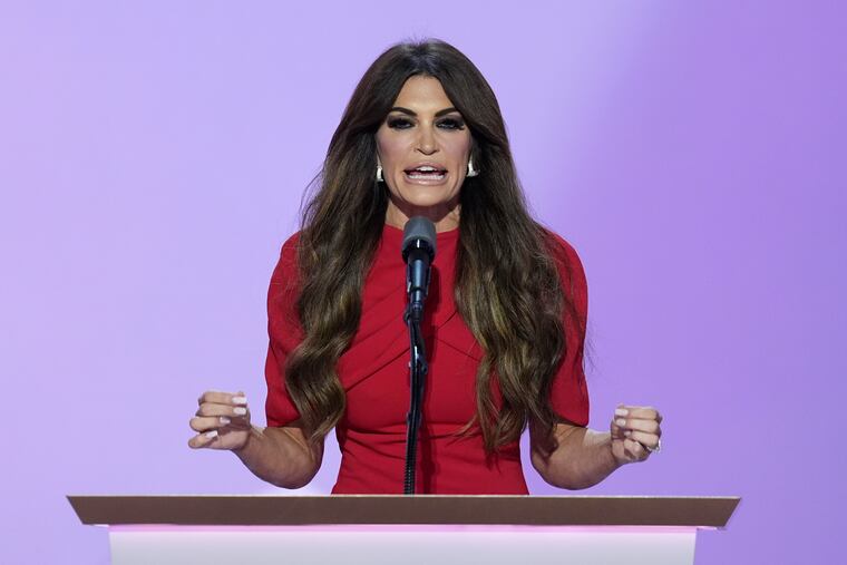 Kimberly Guilfoyle speaks during the Republican National Convention on July 17, 2024, in Milwaukee.