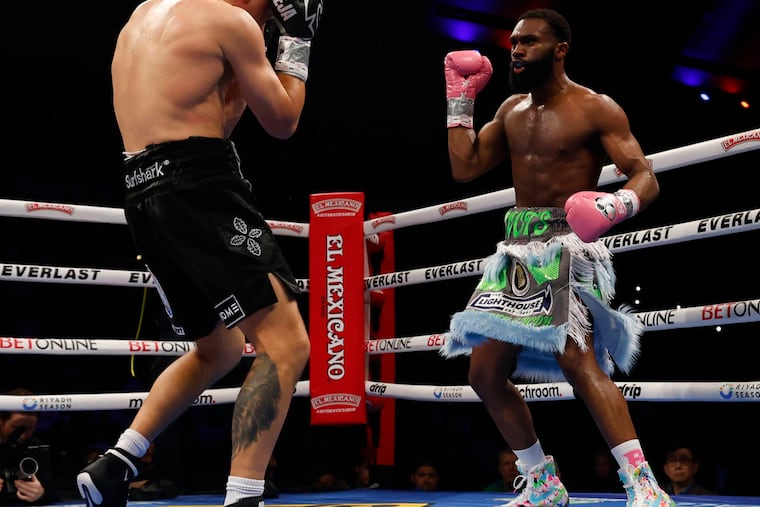 Jaron "Boots" Ennis fought Eimantas Stanionis at Boardwalk Hall in Atlantic City on April 12.